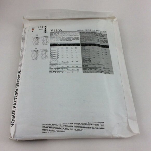 Vogue Pattern 1106 Koos Couture Ladies Kaftan Uncut 4 6 8 10 12 14 XS SML MED - Picture 4 of 13